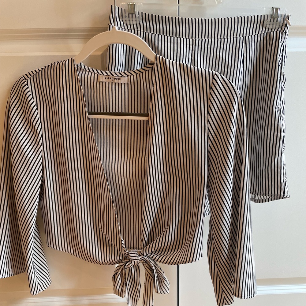 ASOS Striped Two Piece Set